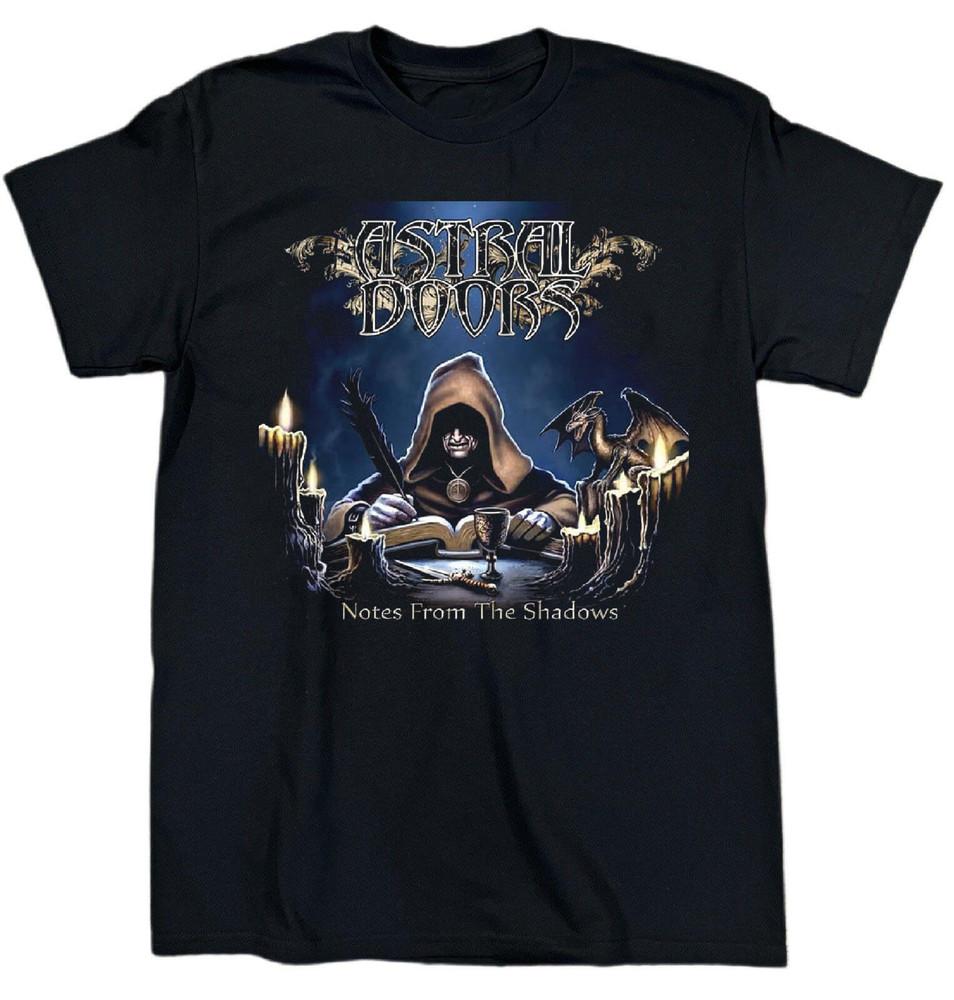 NEW Astral Doors  NOTES FROM THE SHADOWS Heavy Cotton Black S5XL T Shirt AG847 Unisex T-Shirt XL