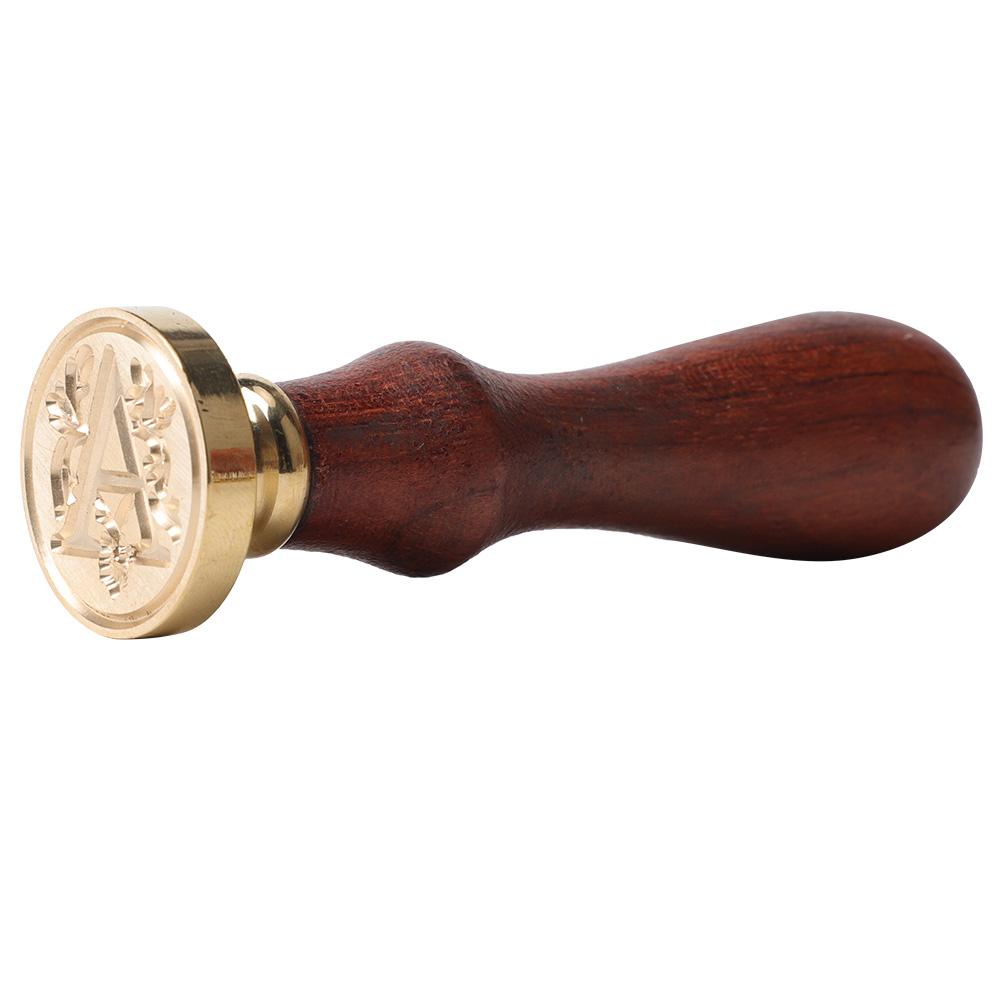 European Wooden Handle Antique Retro Wedding Invitation Greeting Wax Sealing Stamp #5