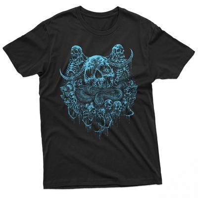 Horned Skull Serpent  Dark Art Macabre Gothic Design TShirt Unisex T-Shirt