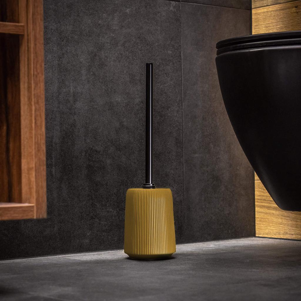 KADAX Komplet Łazienkowy 3W1 Zestaw Dozownik Mydło Kubek Łazienkowy Szczotka WC