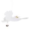 Owl Shape Bird Repellent Hanging Reflective Deterrent Control Scare Device for Garden