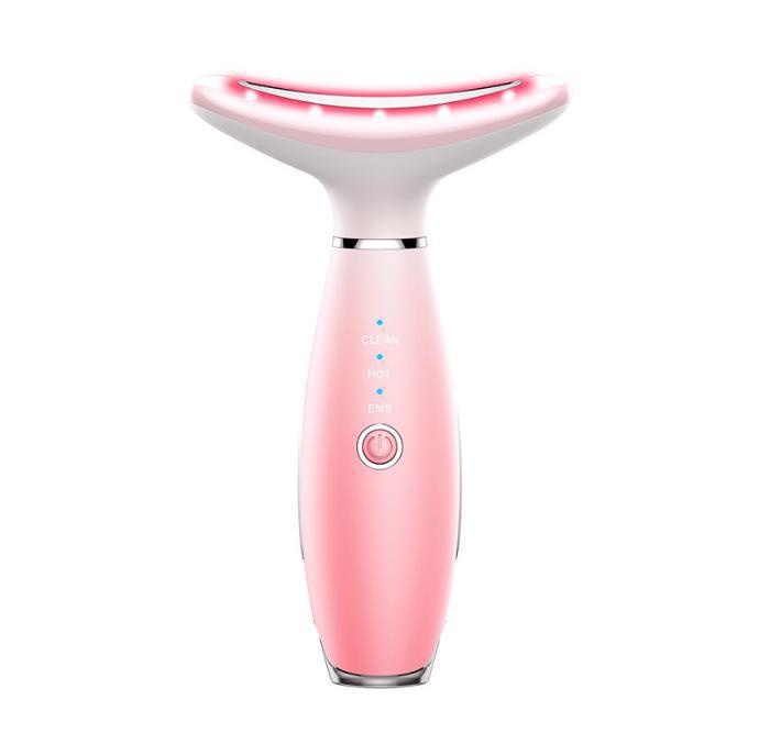 Neck Beauty Device: Anti-Wrinkle Vibration Massager & LED Skin Lifter