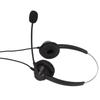 Phone Headset Dual 3.5mm Plug Binaural Adjustable Volume Wired Customer Service Headphone with Mic for PC Business