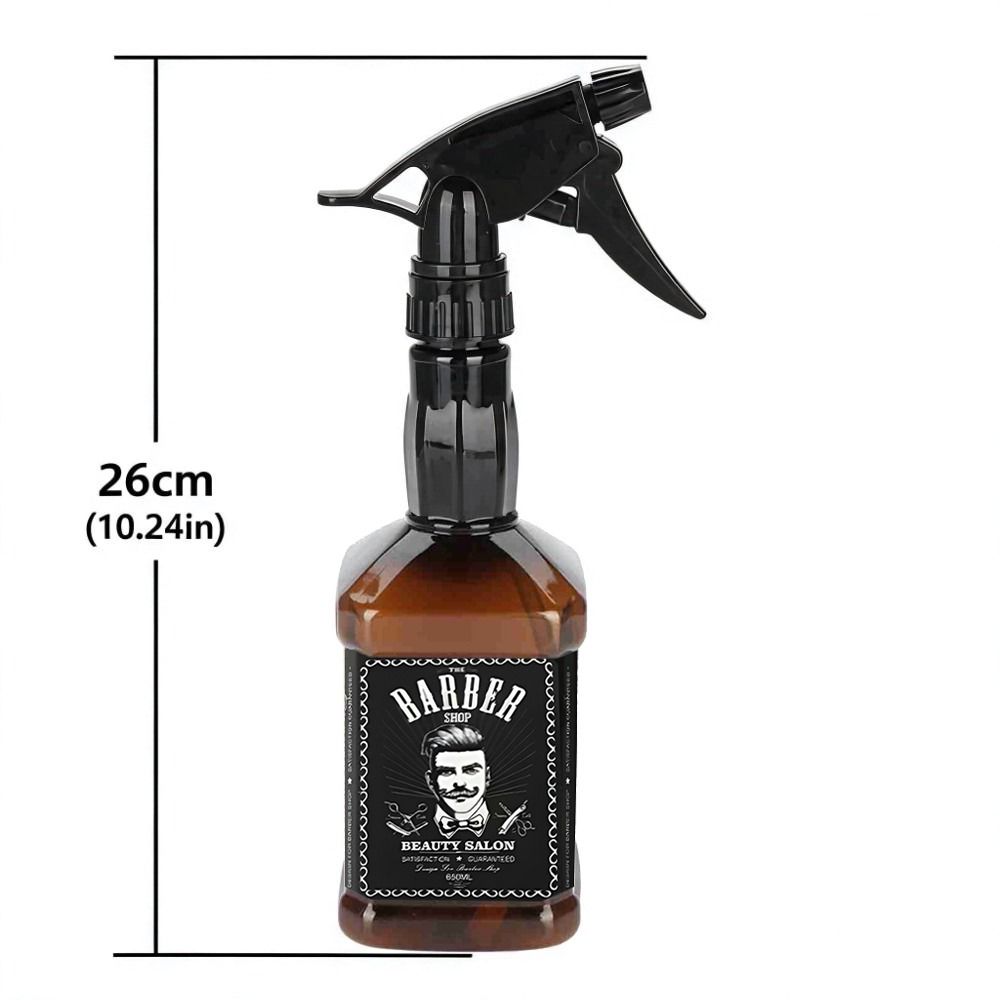 Hairdressing Tool 650ml Capacity Hairdressing Spray Bottle Black Brown Barber Spray Bottle white PP Hair Spray Bottle Salon Use