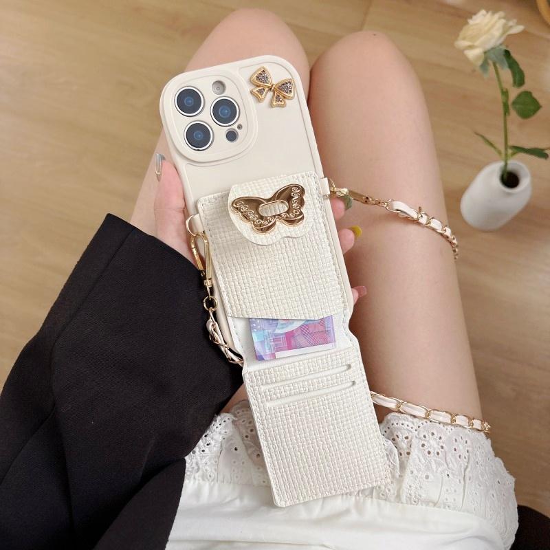 Multi-Functional Wallet Case for Samsung Galaxy S25 Ultra S21 S22 S23 FE S24 Plus A17 Strap Crossbody Lanyard Butterfly Cover