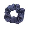 Minimalist Solid Satin Hair Tie Ponytail Accessory with Hang Tag