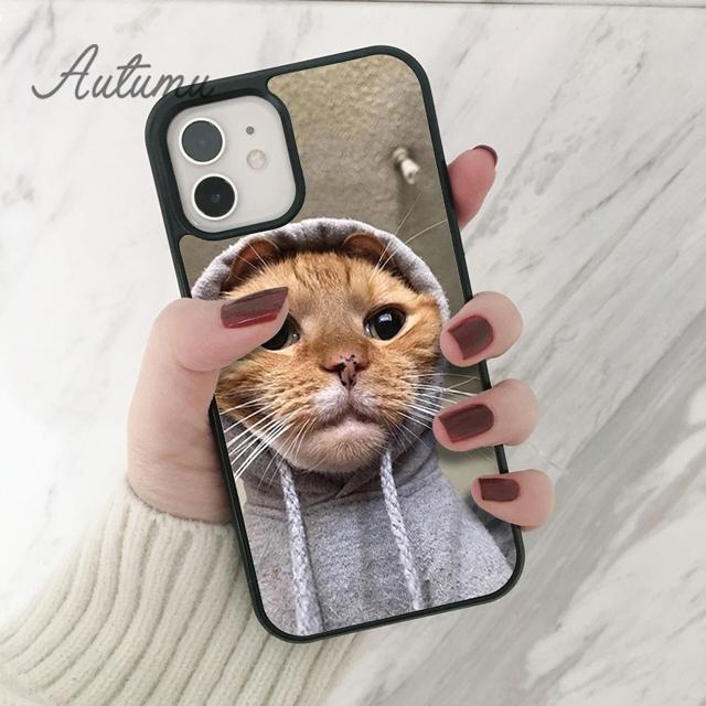 

Чехол для телефона с милым котом для iPhone 11 12 13 14 Pro Max mini X XR XS SE 2020 5 6S 7 8 Plus Samsung Galaxy S21 S22 Samsung S22ultra