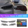 For Tesla Model X Auto Front Light Golden Armored Tail Black Wrap Cover Film Headlight Taillight Transparent Protective  Films