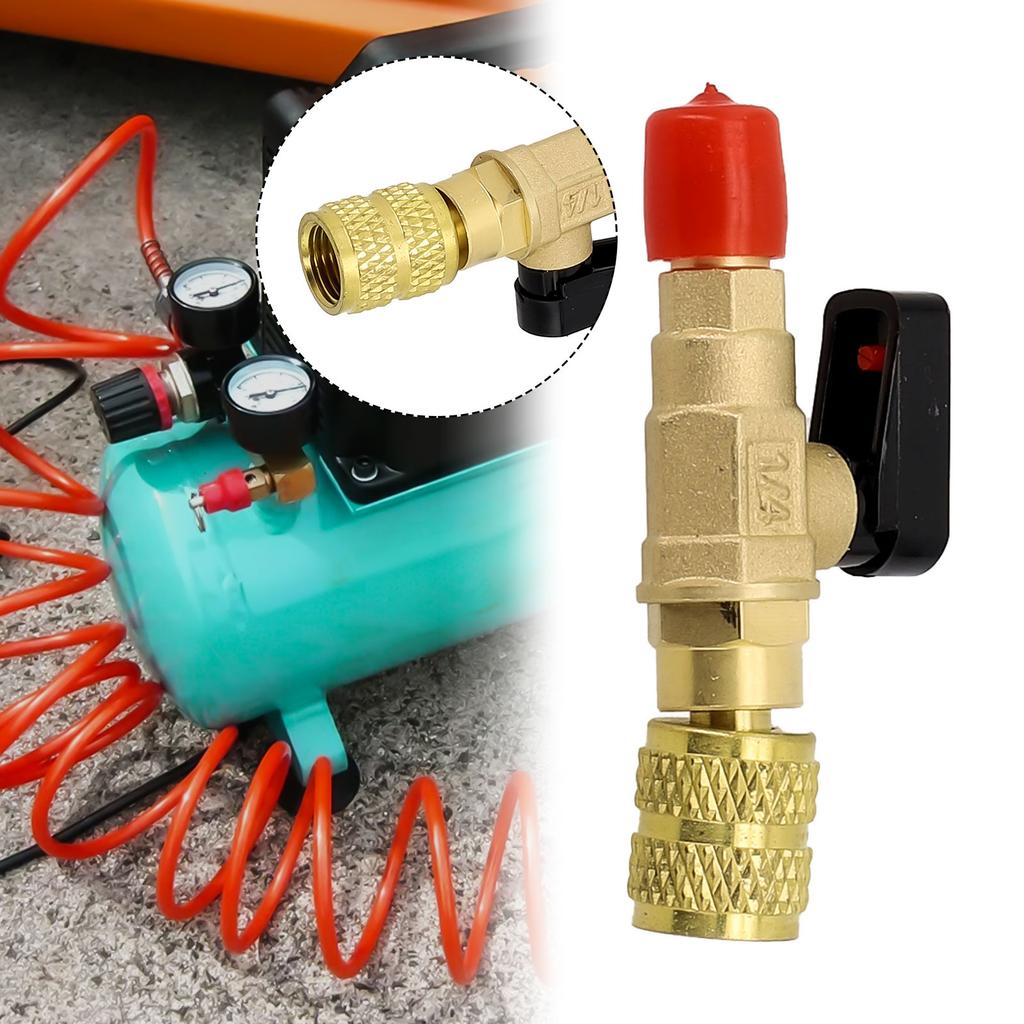 Parts Shut-off valve 1/2 ACME F X 1/4 SAE M Accessories For R32 Professional Replacement Thread Useful Practiacl