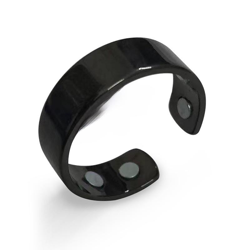 European & American Rose Gold Plated Men's Magnetic Health Ring