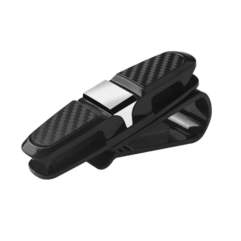 Car Glasses Holder Sun Visor Clip Universal Car Glasses Case Box Card Ticket Sunglasses Holder Clip Eyeglasses Stand Fastener