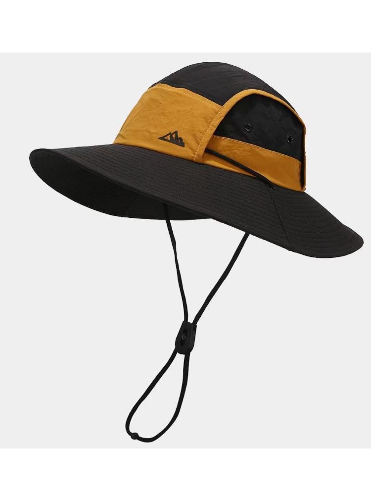 Men Outdoor Quick Drying Hat Large Brim Multi Color Fisherman Hat Breathable Hiking Hat Outdoor Sun Protection Hat