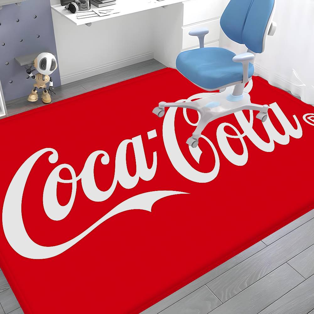 

C-Coca Cola Ванная коврик Противоскользящий Впитывающий Воду Длинная полоса Подушка Спальня коврик Добро пожаловать Придверный коврик 40cm x 60cm