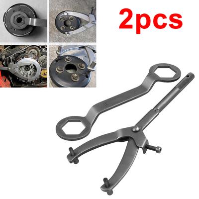 2pcs Removal Wrench Set Motorcycle And Scooter Pulley Double Head Disassembly Flywheel Tool Special Removal And Installation Too