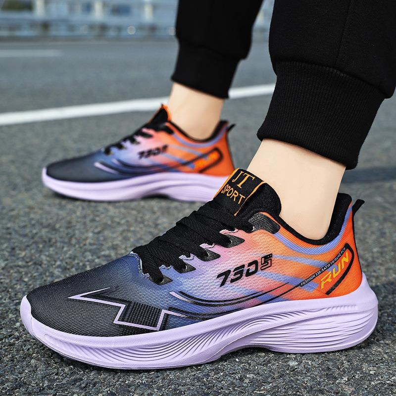 Sneakers men's lightweight autumn new breathable mesh casual shoes couple's marathon running shoes