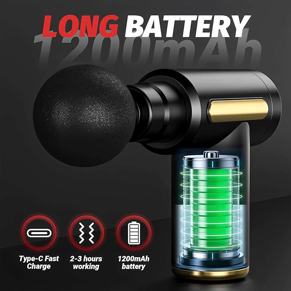 Mini Muscle Massage Gun Protable Body Massager Deep Handheld Percussion Massager For Body Back And Neck Leg relaxation fitness