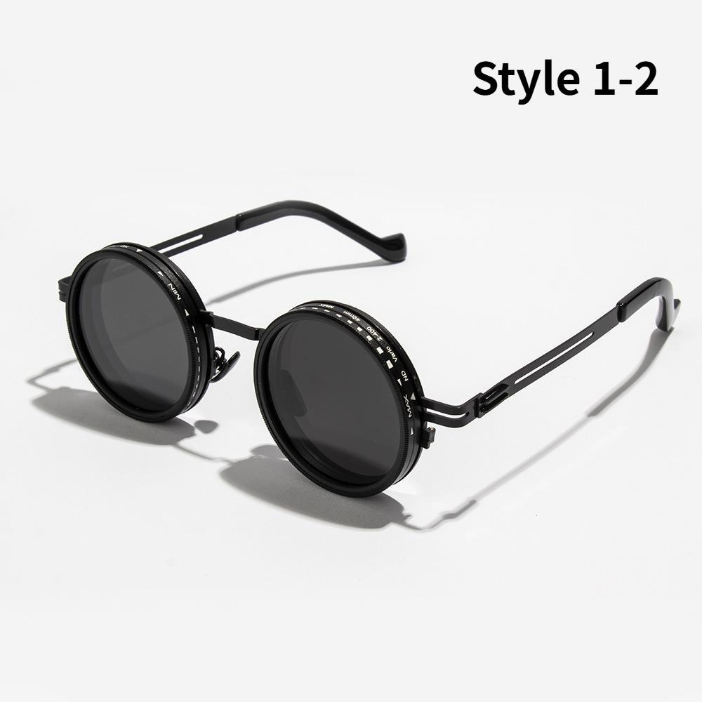 Manual Rotation Adjustable Brightness Sunglasses Neutral Fashion UV-resistant Fishing Light-reducing Eyewear