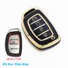 4 Button For Hyundai Sonata Ix25 I20 Creta Santa Fe Gls Reina Ix35 Grand I10 Elantra  Tucson Tpu Car Key Cover Case Keychain