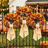 Entryway Wreath Ribbon Tie, Polyester Holiday Accent for Fall Gatherings, Thanksgiving Display and Classroom Use