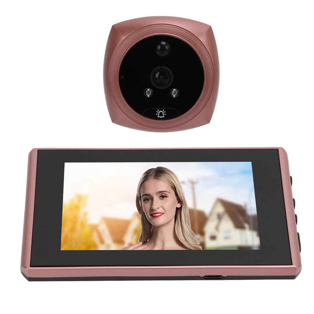 4,5palcový digitální dveřní kukátko Chytré noční vidění Detekce pohybu Proti krádeži Kamera s kukátkem pro domov