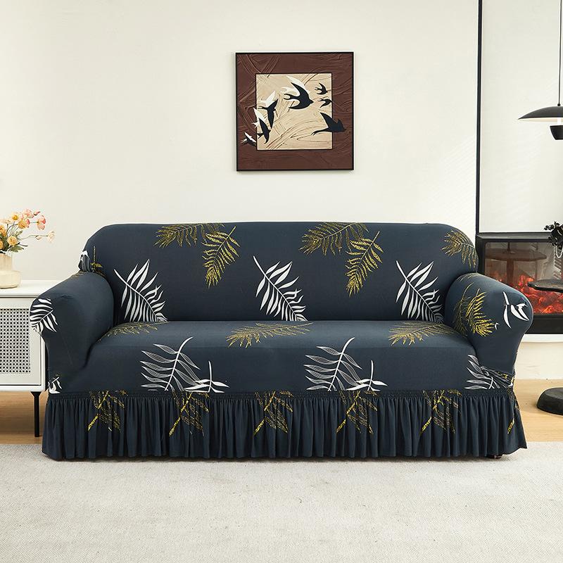 New Sofa Cover One Piece Elastic Universal Cover Two Person Universal Anti Cat Scratch and Dust Proof Sofa All Inclusive Cover