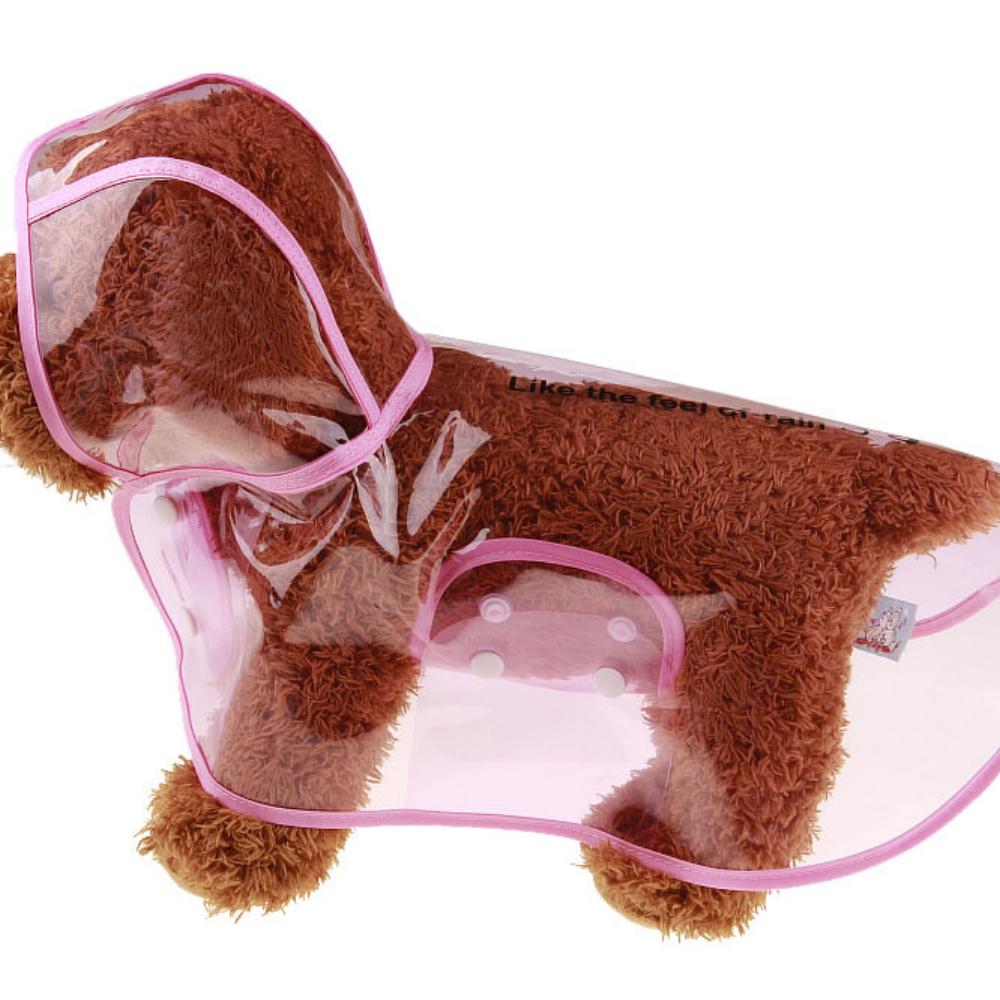 Pet Products Transparent Raincoat Waterproof Breathable Dog Raincoat Hooded Suit
