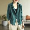Lässige Einfache Pendler Kapuzen Baumwolljacke Damen Einfarbige Herbst Neue Langarm-Oberteil