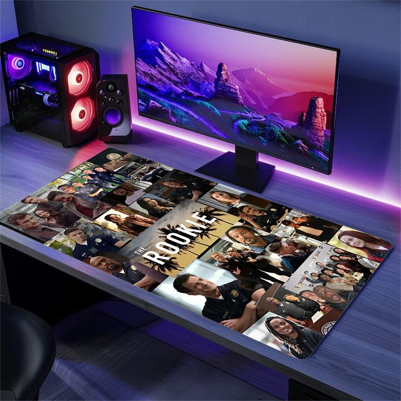 Noob Old Man Mouse Pad, Large Gaming Desk Mat, Non-slip XXL Mousepad for Laptop & Tablet, Mini PC Playmat with Stitched Edges