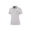Li Ning Breathable Short Sleeve Sports Casual Polo Shirt Women Tops White APLP078-1