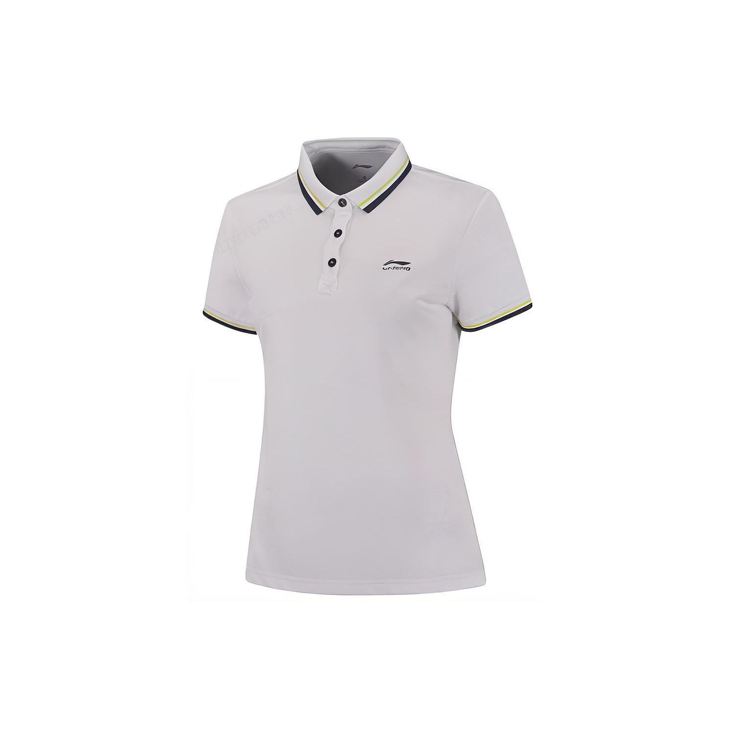 

Li Ning дышащая спортивная повседневная рубашка поло с коротким рукавом женская белая APLP078-1 XS