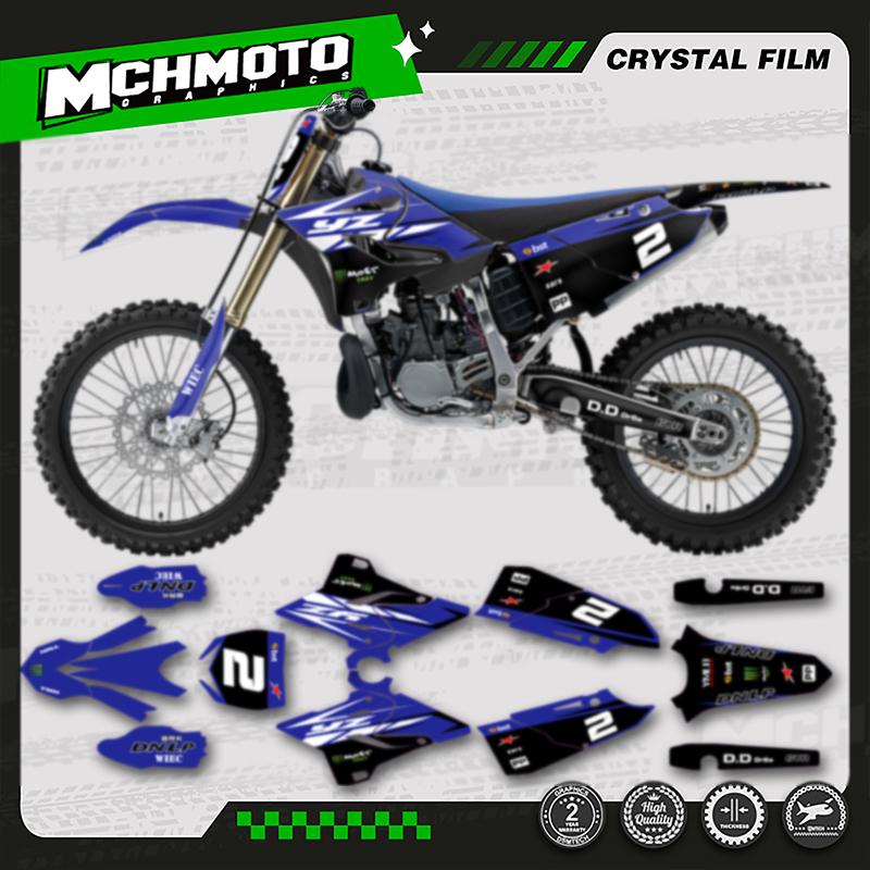 MCHMFG Motorcycle Fairing Graphics Decal Stickers For YAMAHA YZ125 YZ250 YZ 125 250 2015- YZ250X 2016-