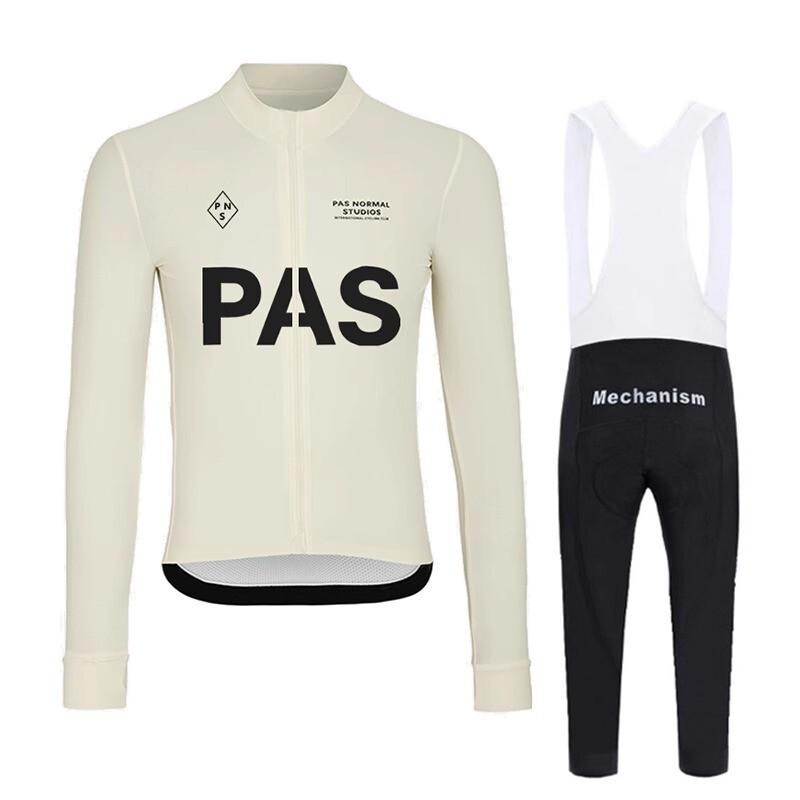 Mens Cycling Thermal Long Sleeve Jersey Bib Pants Set Breathable Warm Fleece Winter Bike Outfit