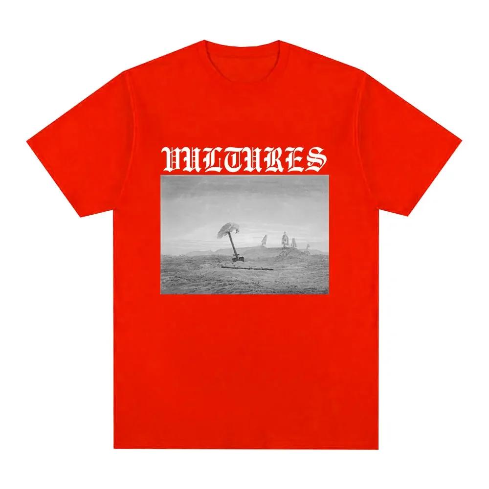 Rapper Kanye West Vultures Music Album Tshirt Womens Fashion Hip Hop Extra Large Tshirt Gothic Tshirt Street Clothing