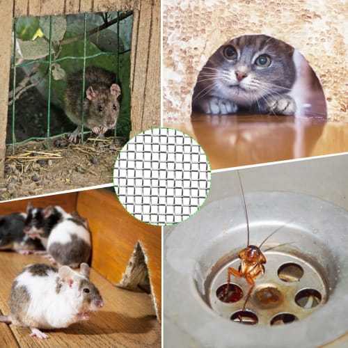 ZADAFINA Stainless Steel Mesh, 300*1000mm, Industrial Wire Mesh, Stainless Steel Plain Weave Wire Mesh, Heat-Resistant, Corrosion-Resistant, Filtratio