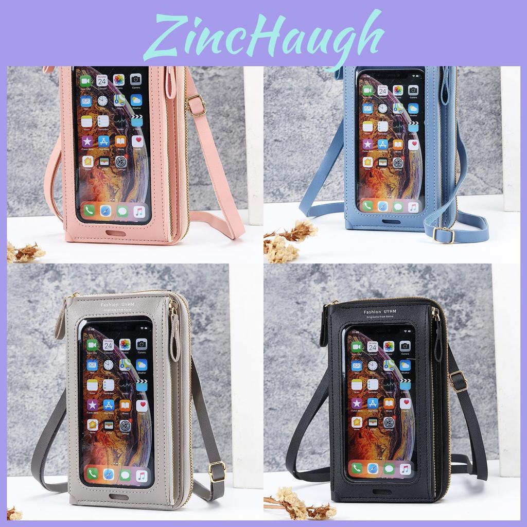 Borsa per Telefono Touch Screen da Donna con Design Antifurto e Tasca Portafoglio Multifunzione