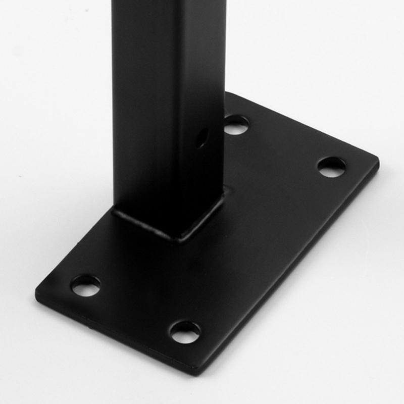 Heavy Duty L Shelf Brackets Table Support for Kitchen and Fireplaces Open Shelving with Black Coated Steel