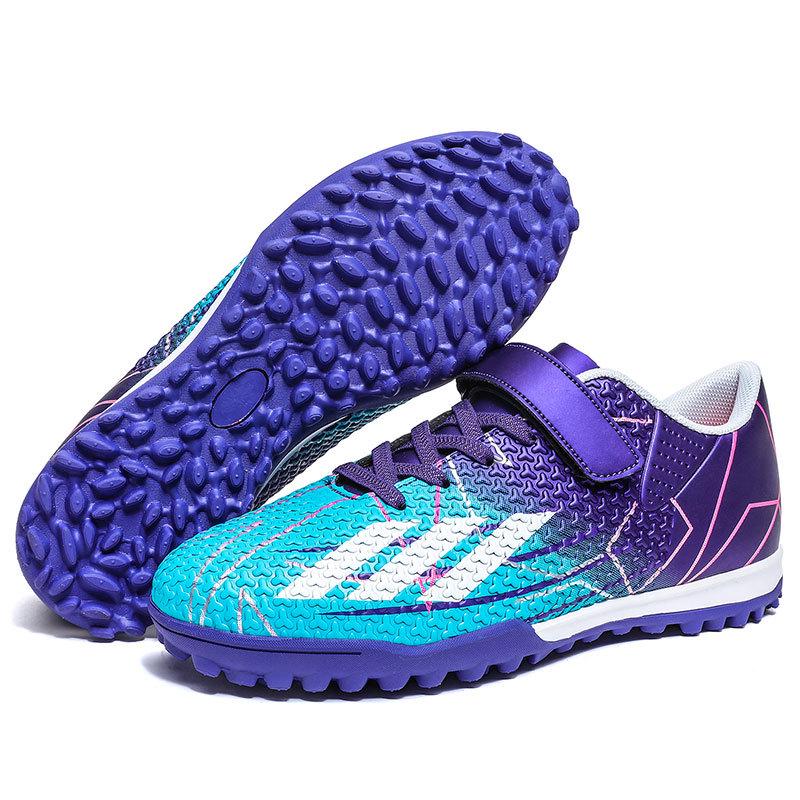 Velcro Soccer Shoes for Kids - Student Training Turf Cleats, Size 28-39 Size 36