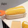 Kids Plush Pencil Case Fried Shrimp Tail Case, Cute Large Capacity Pouch, Fun Desk Organizer Adorable Stationery Bag for Students, School Gift