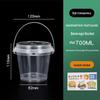 1000ml Disposable Fruit Tea Cup - Large Capacity Handheld Bucket for Milk Tea