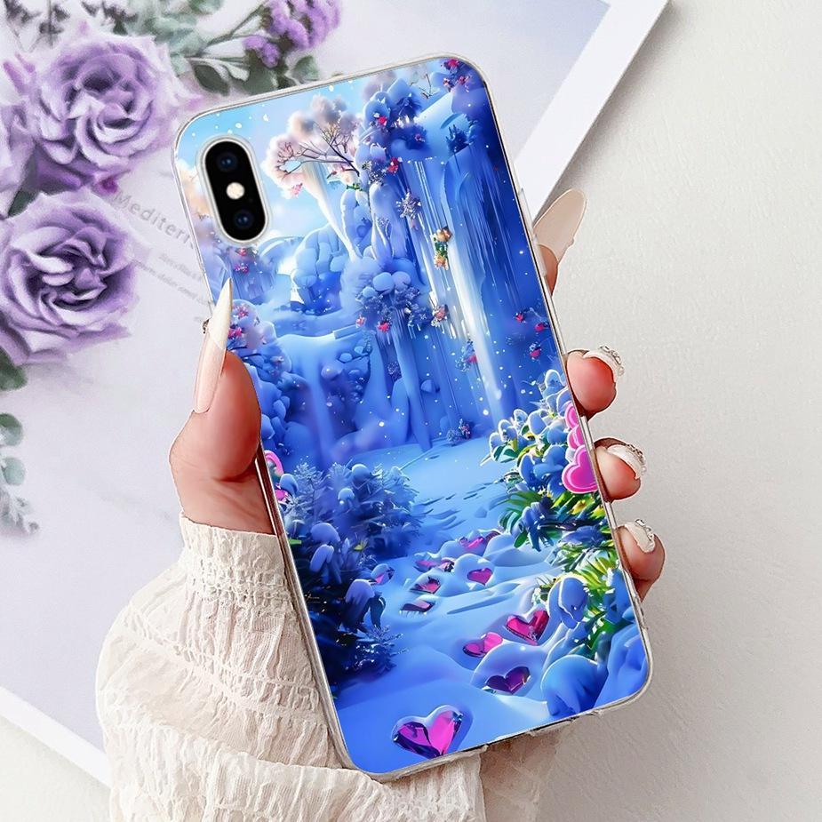 Para Capa de iPhone X XR XS Max Moda de Luxo Capa Pintada Capa de Silicone Macio Para iPhone XS Max iPhoneX iPhoneXR Capas Bolsas