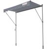 Manual Retractable Awning, 78" Outdoor Retractable Patio Awning Sunshade Shelter, Adjustable Patio Door Window Awning Canopy with 39" Sun Shade