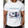 European Size Casual Style Men'S T-Shirt Cooling And Heating Air Conditioner Graphic Summer And Wear Gift for Tech Lovers And HVAC Enthusiasts