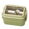 Stainless Steel Insulated Lunch Box Multiple Compartments Fashionable Safe Stainless Steel Bento Box for Students Kids