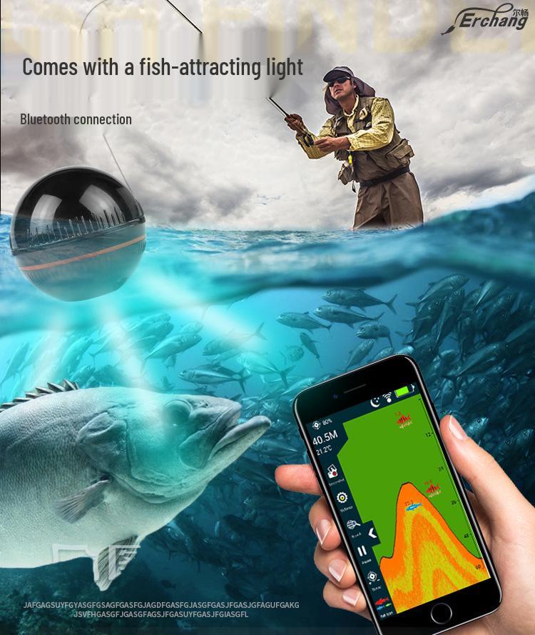Erchang Bezprzewodowa Echosonda Bluetooth: Inteligentny Sonar do Wędkarstwa Podwodnego w Wysokiej Rozdzielczości