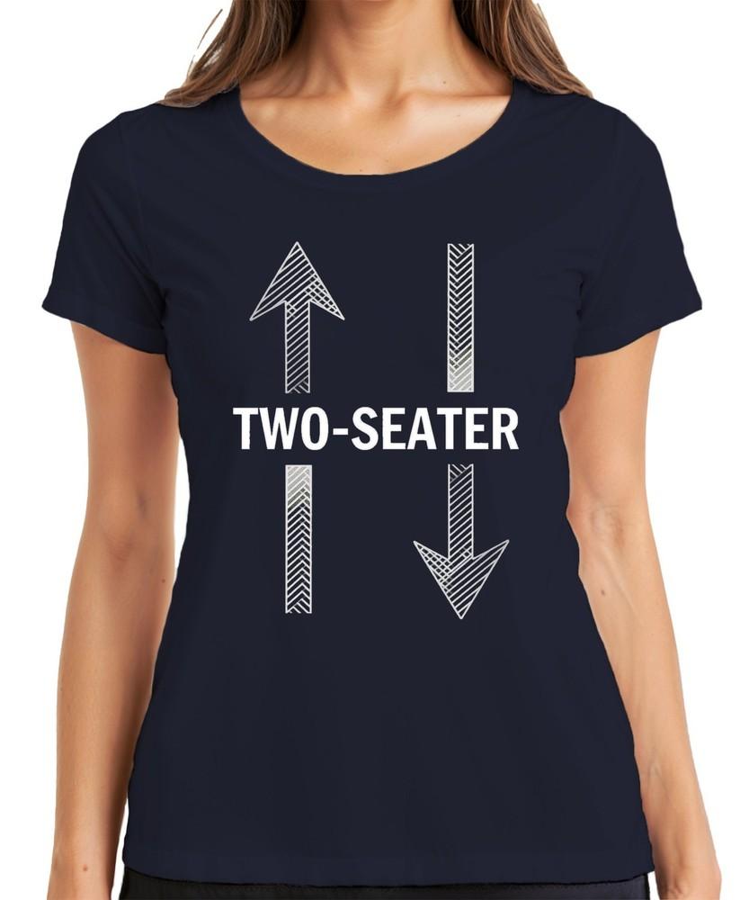 Two Seater Two Seater Couple Gift Arrows Funny Vintage Ladies Tshirt S