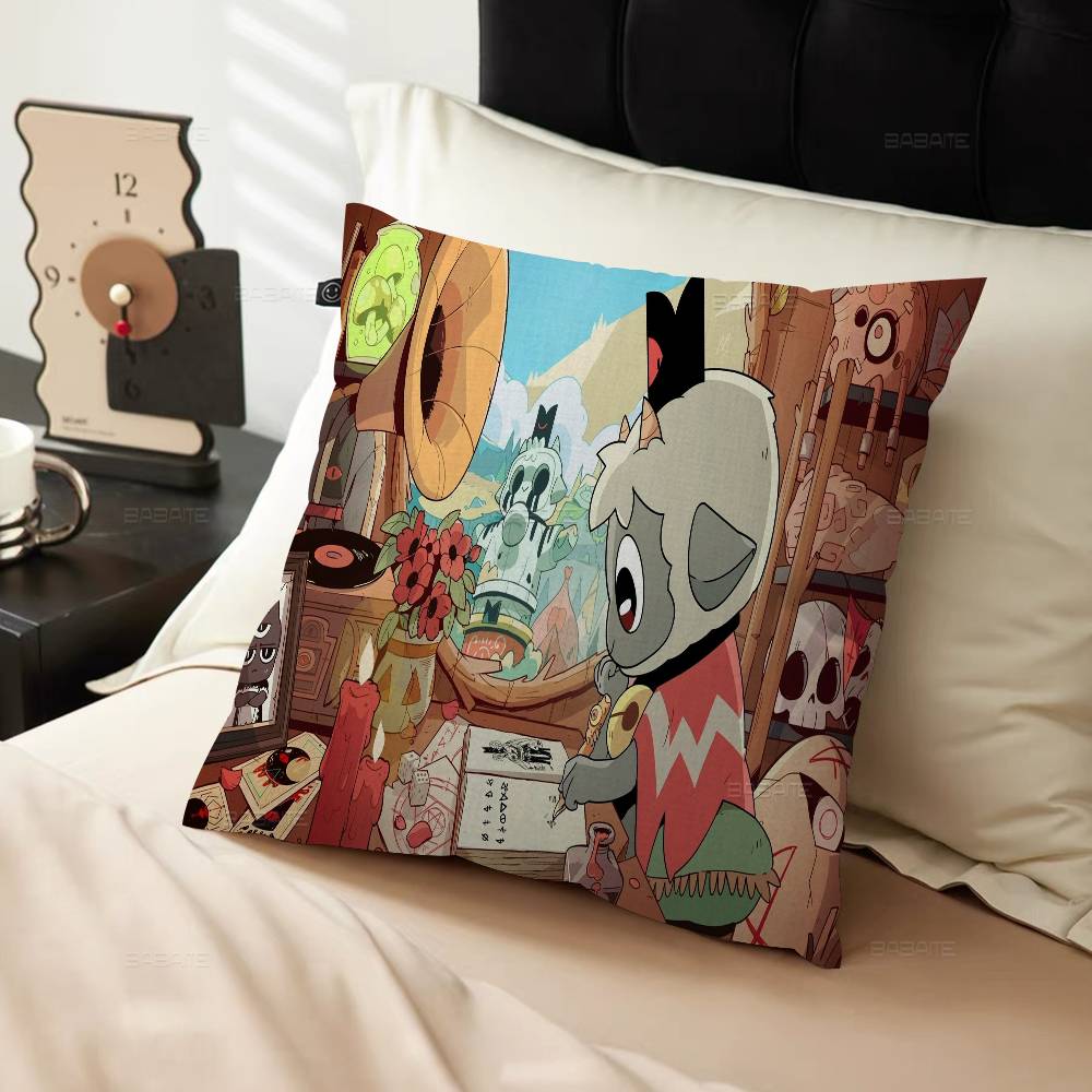 Video Game C-Cult of The Lamb Pillow Cover for Bedroom Room and Living Room Sofa Decorative Cushion Cover