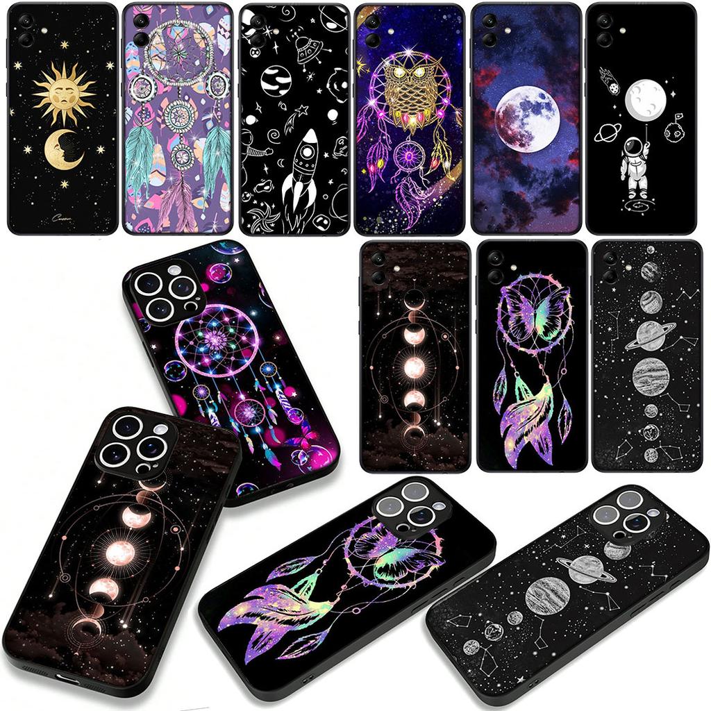 Moon Stars Dreamcatcher Dream Catcher Cover Phone Case for Apple iPhone 17 16 15 11 Pro XS Max XR 6 7 8 Plus + SE 2020 5 16E