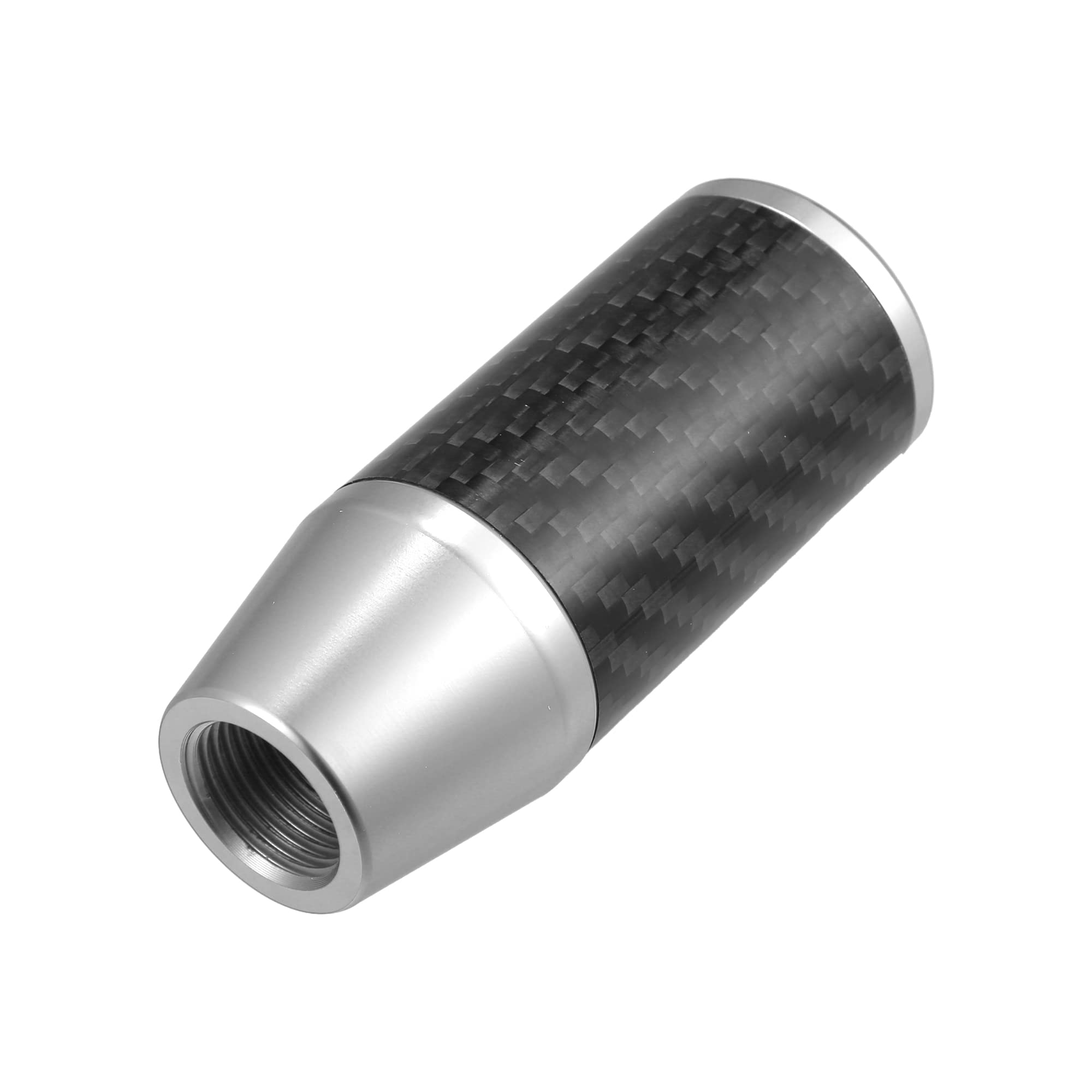 

uxcell Automatic Manual Gear Stick Shift Knob Transmission Gear Lever Stick Shifter Handle Carbon Fiber Pattern Silver Tone серебряный