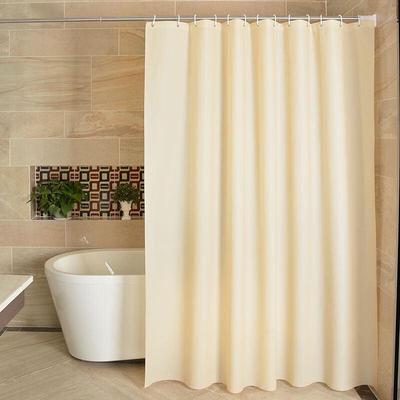 Qianyu No-Punch Waterproof Mildew-Proof Shower Curtain Set