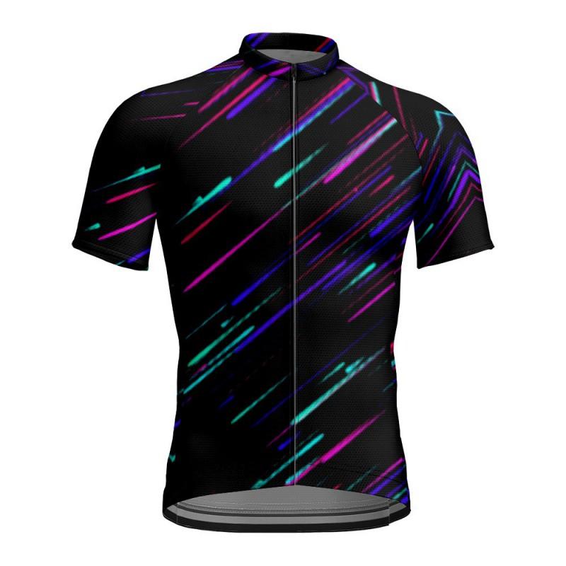 Mens Womens Short Sleeve Cycling Jersey Breathable Quick-Dry Bike Shirt Road Racing Team Wear